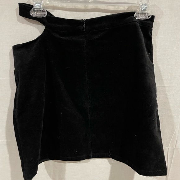 Elodie black mini skirt corduroy size large - Picture 2 of 5